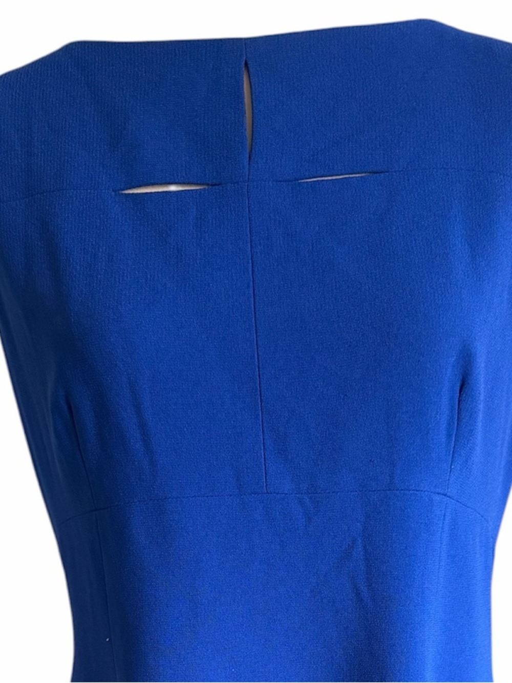Liz Claiborne Cobalt Blue Sleeveless Cutout Shift Dress - Picture 8 of 8